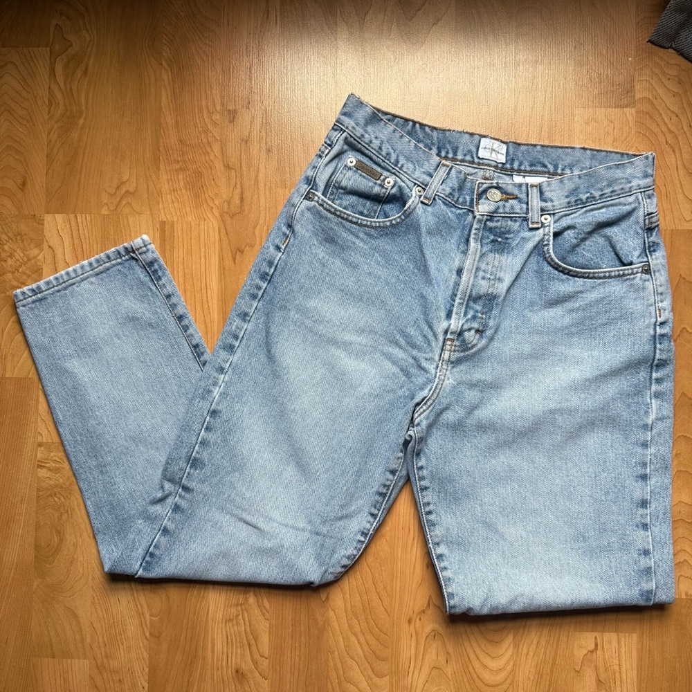 Vintage 90s Style Calvin Klein Button Fly Easy Fit Jeans "28
